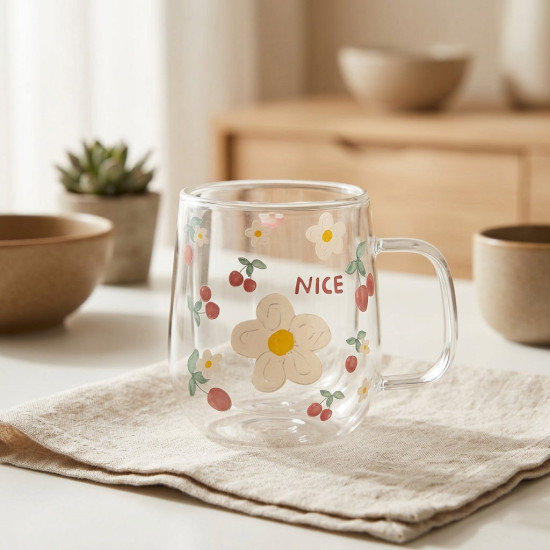 Double Glass Mug